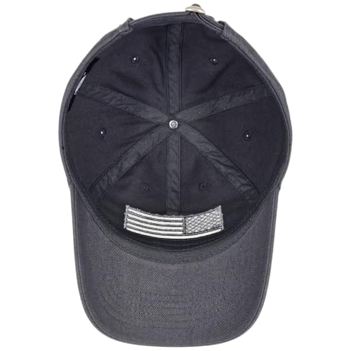 E BY ELIDAN USA Hat, Embroidered American Flag Baseball Cap for Men Women - color: Tonal Charcoal Grey
