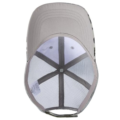 BASSDASH Altimate Fishing Hat Mesh Back for Men Women Adjustable Baseball Trucker Cap - color: Rock Camo
