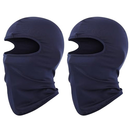 Pukavt 1-3 Pack Kids Balaclava Ski Mask for Boys and Girls - color: Navy-2pk(thin )