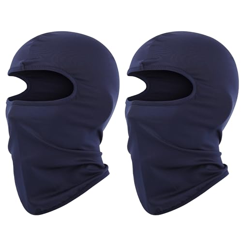 Pukavt 1-3 Pack Kids Balaclava Ski Mask for Boys and Girls - color: Navy-2pk(thin )