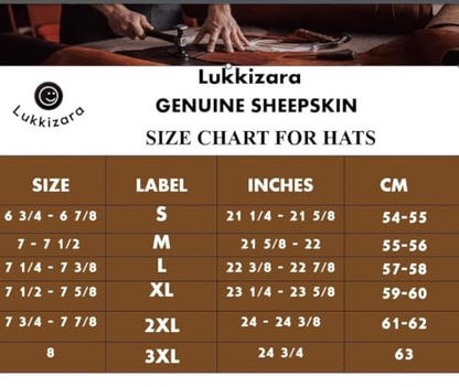 Leather Aviator Russian Ushanka Trapper Shearling Sheepskin Fur Ear Flap Waterproof Winter Hat - color: Black, size: Medium