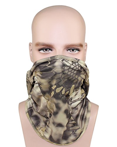 GANWAY Windproof Cap Tactic CS Motorcycle Mask Sunscreen Hat Ski Balaclava Headgear - color: Khaki