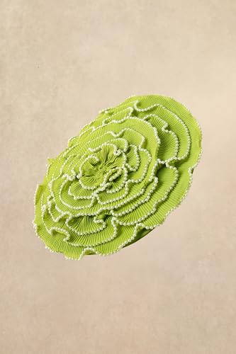 Coucoland Fascinators Hats for Women - Tea Party Cocktail Kentucky Fascinator Multilayer Flat Derby Hat with Pearl for Party - color: Green
