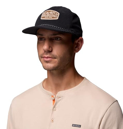 Columbia Unisex Packsaddle Corduroy Snap Back - color: Black/Chenille Patch