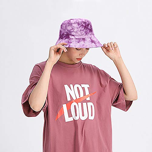 XYIYI Cute Bucket Hat Beach Fisherman Hats for Women, Reversible Double-Side-Wear - color: Purple