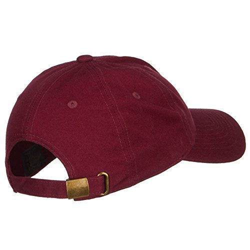 Nissi Unstructured Cotton Twill Washed Cap - color: Wine