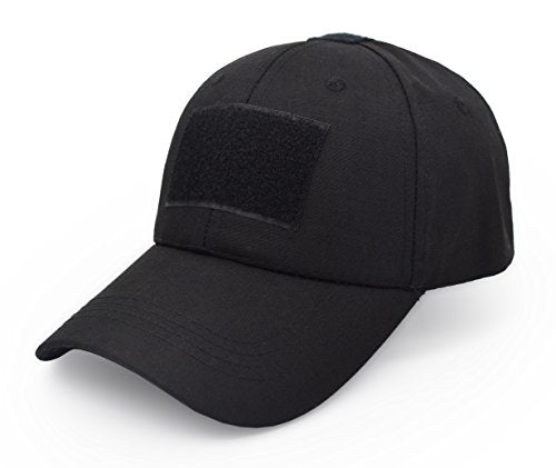 UltraKey Military Tactical Operator Cap, Outdoor Army Hat Hunting Camouflage Baseball Cap - color: Black