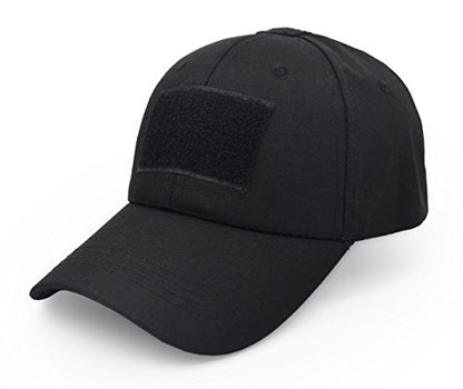 UltraKey Military Tactical Operator Cap, Outdoor Army Hat Hunting Camouflage Baseball Cap - color: Black