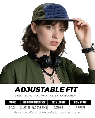CLAPE Mesh 5 Panel Cap Flat Bill Dad Hat Quick Dry Baseball Cap Cooling Sports Hat Unstructured Trucker Cap Hiphop Dad Hat - color: Wbqw241-black