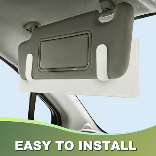 Car Sun Visor Extender Anti Glare Clip On Shade Universal Beige - color: Beige