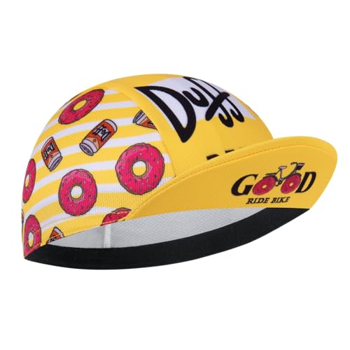 Cycling Cap for Man and Woman Cycling Hat Under Helmet-Polyester Breathable Sweat Absorbent - color: Bee-19