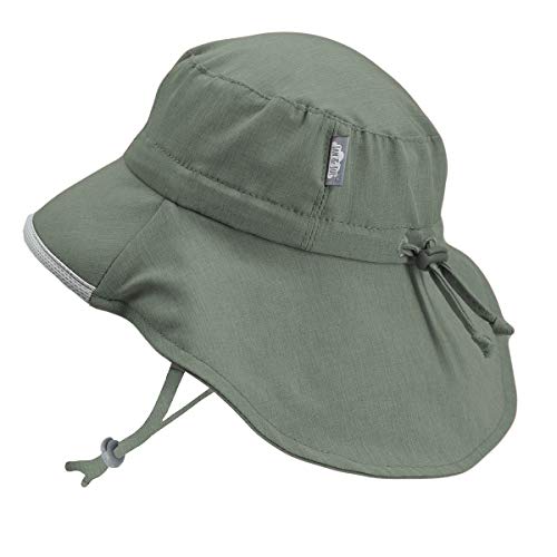 JAN & JUL 50+ UPF Quick-Dry Sun-Hats for Boys - color: Army Green, size: 5-12 Years