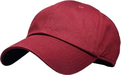 KBETHOS® Classic Washed Cotton Baseball Cap - color: Burgundy