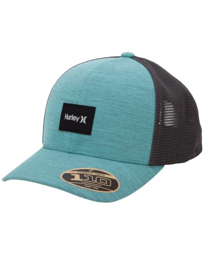 Hurley Mens Trucker Hat Fairway Mesh Trucker Hat, Quick Dry Snapback - color: Aurora Green