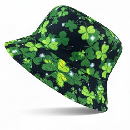 Bucket Hat Funny Duck Fisherman Hat Travel Beach Sun Hat Outdoor Cap for Men Women Adults - color: St Patricks Day