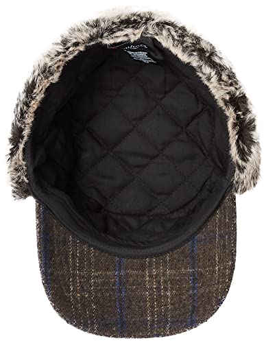 Jeff & Aimy Unisex Winter Earflap Trapper Hunting Ski Hat Baseball Cap 54-62CM - color: 92680-brown, size: Large