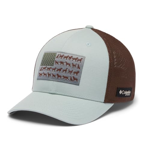 Columbia Unisex PHG Game Flag Mesh Ball Cap - color: Niagara/Dog Flag, size: Medium