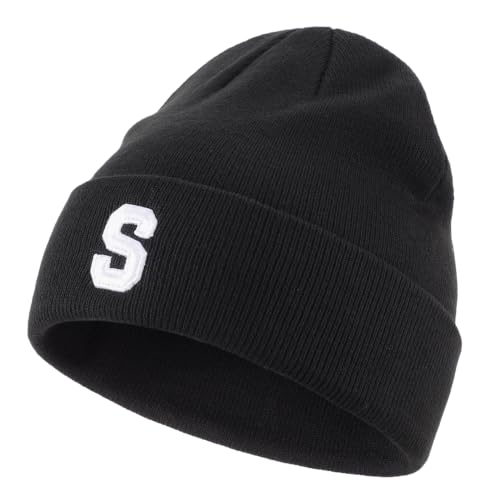 Connectyle Men's Cuffed Beanie Hat Double Layer Knit Winter Watch Cap - color: F0388-s