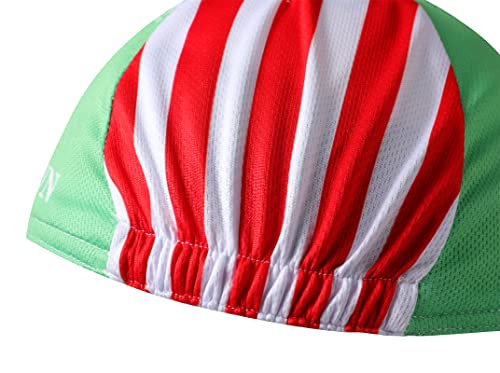 Brooklyn Cycling Cap - Retro Cycling Hat-Under Helmet - Cycling Helmet Liner Breathable&Sweat Uptake - color: Cyan