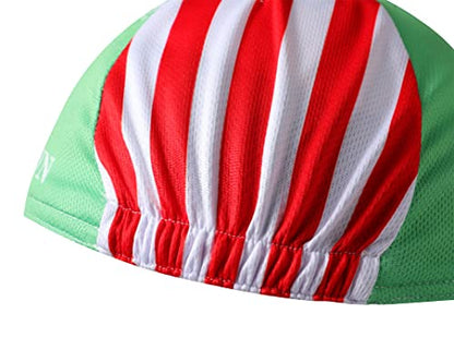 Brooklyn Cycling Cap - Retro Cycling Hat-Under Helmet - Cycling Helmet Liner Breathable&Sweat Uptake - color: Cyan