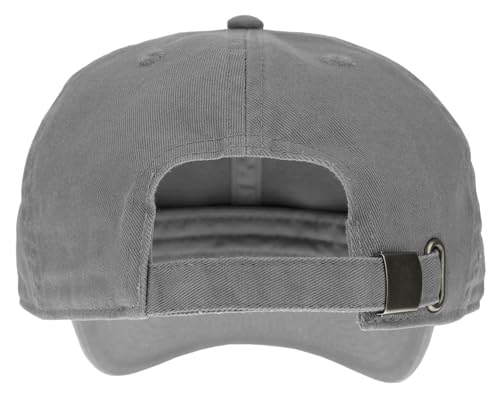 Gelante Baseball Cap Dad Hat 100% Cotton Polo Style Plain Blank Adjustable Size. - color: Grey
