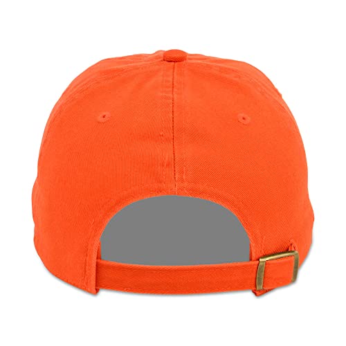 Lids Blank Baseline Dad Adjustable Strapback Hat - color: Orange