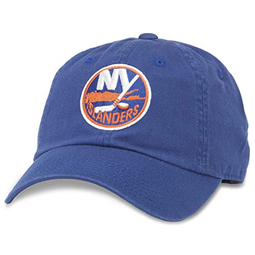 AMERICAN NEEDLE Unisex Officially Licensed NHL National Hockey League Adjustable Buckle Strap Baseball Hat - color: New York Islanders (Royal)