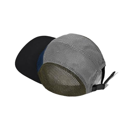 CLAPE Mesh 5 Panel Cap Flat Bill Dad Hat Quick Dry Baseball Cap Cooling Sports Hat Unstructured Trucker Cap Hiphop Dad Hat - color: Wbqw241-gray