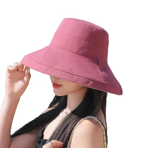 FaroDor Women's Reversible Bucket Hat UV Protection Packable Travel Cap Wide Brim Sun Hats 2026 - color: 9red