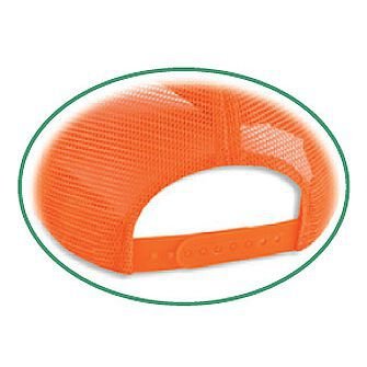 OTTO Neon Polyester Foam Front 5 Panel High Crown Mesh Back Trucker Hat - color: Soft Pink