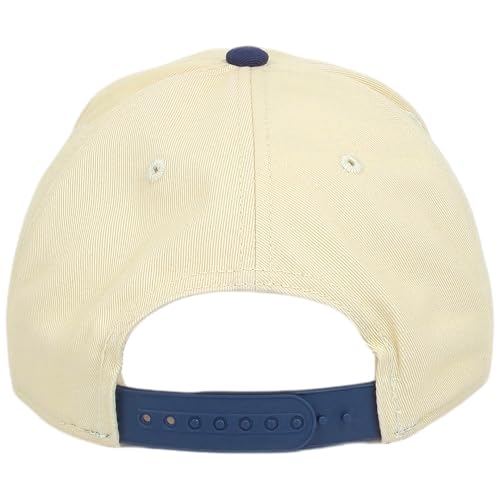 E BY ELIDAN New York Trucker Snapback Hat 3D Embroidered Baseball Cap - color: Cream Navy