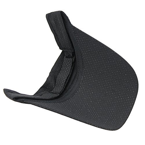 Mens Summer Quick-Dry Run Long Brim Empty Top Baseball Tennis Sun Hat Cap Visor - color: Black
