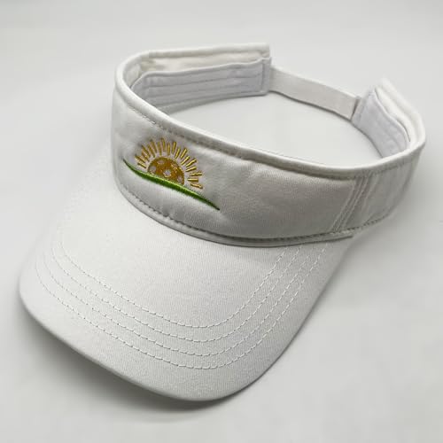 Embroidered Pickleball Visor Men Women,Gifts for Pickleball Lovers - color: White, style: Pickleball Sunshine