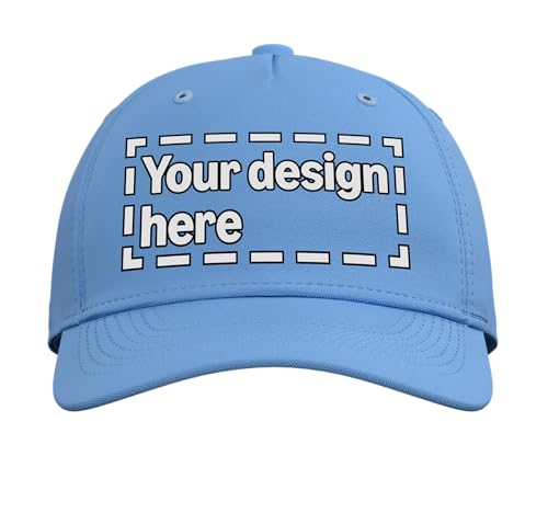 Custom Adult Baseball Hat - color: Light Blue