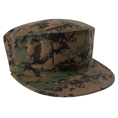 Rothco 8 Point No Emblem Cap - color: Woodland Digital, size: X-Small