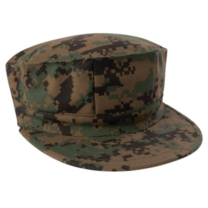 Rothco 8 Point No Emblem Cap - color: Woodland Digital, size: X-Small