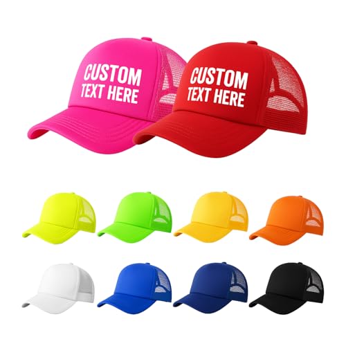 10 Pack of Blank Trucker Hat Bulk Men and Women Hats Bulk DIY Graffiti Mesh Hat Hot Stamping Hats - color: Full Color Mixing