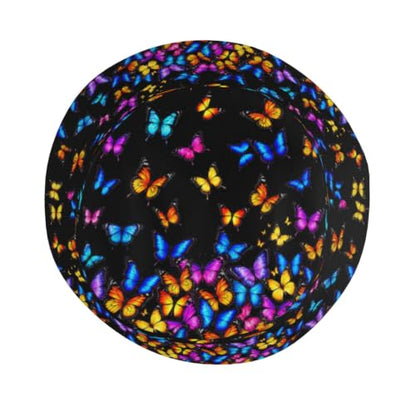 Bucket Hat Unisex for Men Women Cute Funny Fashion Fishing Hat Trippy Art Casual Fisherman Cap - color: Butterfly