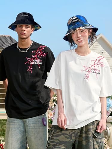 Packable Reversible Printed Bucket Hat Unisex for Men Women Beach Fisherman Cap - color: Blue