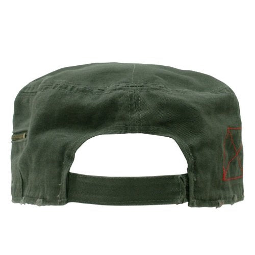 Rapiddominance Adjustable Patrol Cap with Zipper - color: Olive