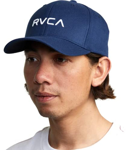 RVCA Men's RVCA Flexfit - color: Navy, size: Large-X-Large