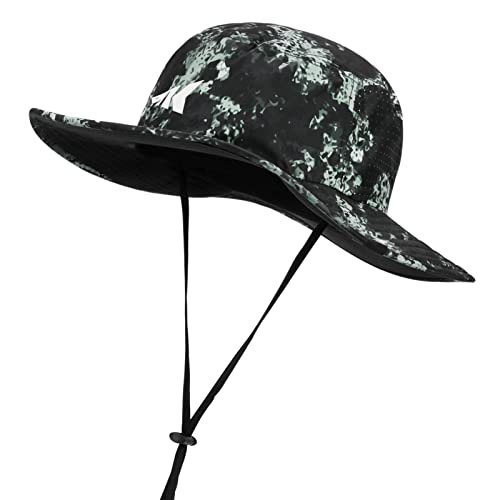 KastKing Sol Armis UPF 50 Boonie Hat for Sun Protection,Men Women - color: Boulder Camo Obsidian