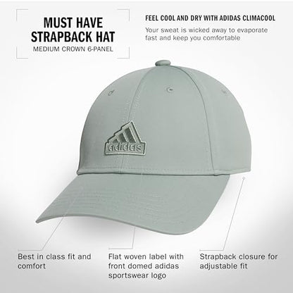 adidas Women's Must Have Hat - color: Silver Green/Grey/White