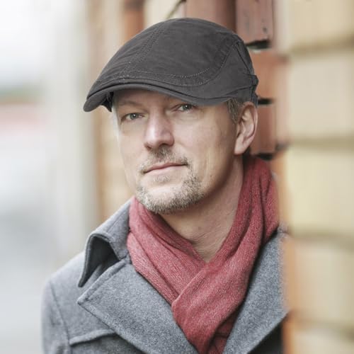 3Pcs Cotton Newsboy Hat for Men Cool Adjustable Flat Cap - color: # Black+darkgrey+khaki