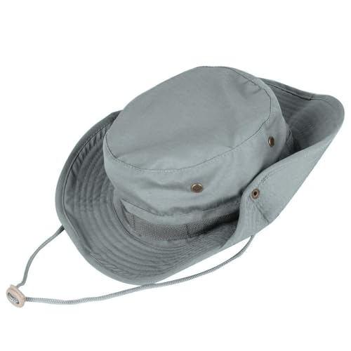 Sun Hats for Men Women Bucket Hat UPF 50+ Boonie Hat Foldable UV Protection Hiking Beach Fishing Summer Safari - color: 1pack-blueish Gray