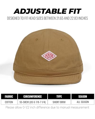 CLAPE Soft Brim Dad Hat, Classic Baseball Cap with Short Bill Cotton Camp Hat Trucker Cap for Sun Protection, Adult Chill Cap - color: Bb5-black