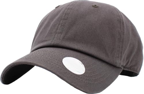 KBETHOS® Classic Washed Cotton Baseball Cap - color: Dark Gray