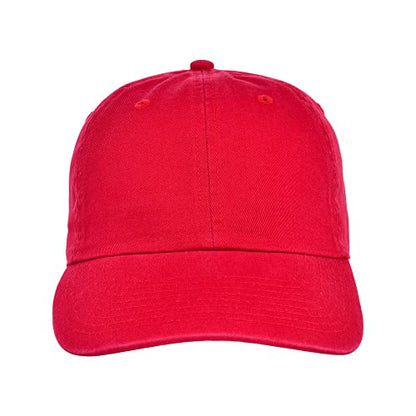 Lids Blank Baseline Dad Adjustable Strapback Hat - color: Red