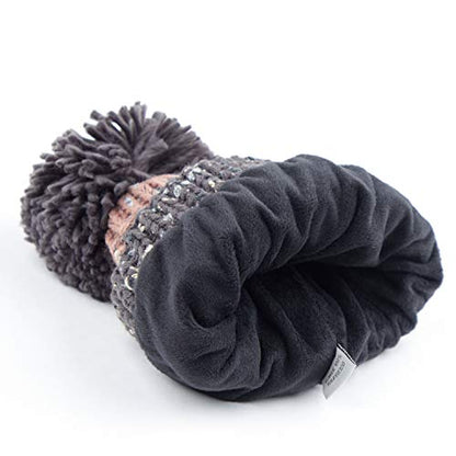 C.C Exclusives Women's Winter Seed Stitched Confetti Pom Beanie Hat (HAT-1816)(HAT-2214)(HAT-2085)(HAT-3841) - color: Grey Denim
