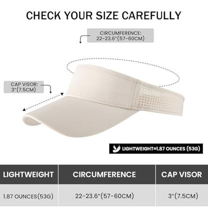 STARANCE Unisex Sun Visor Cap for Men Woman - color: Khaki
